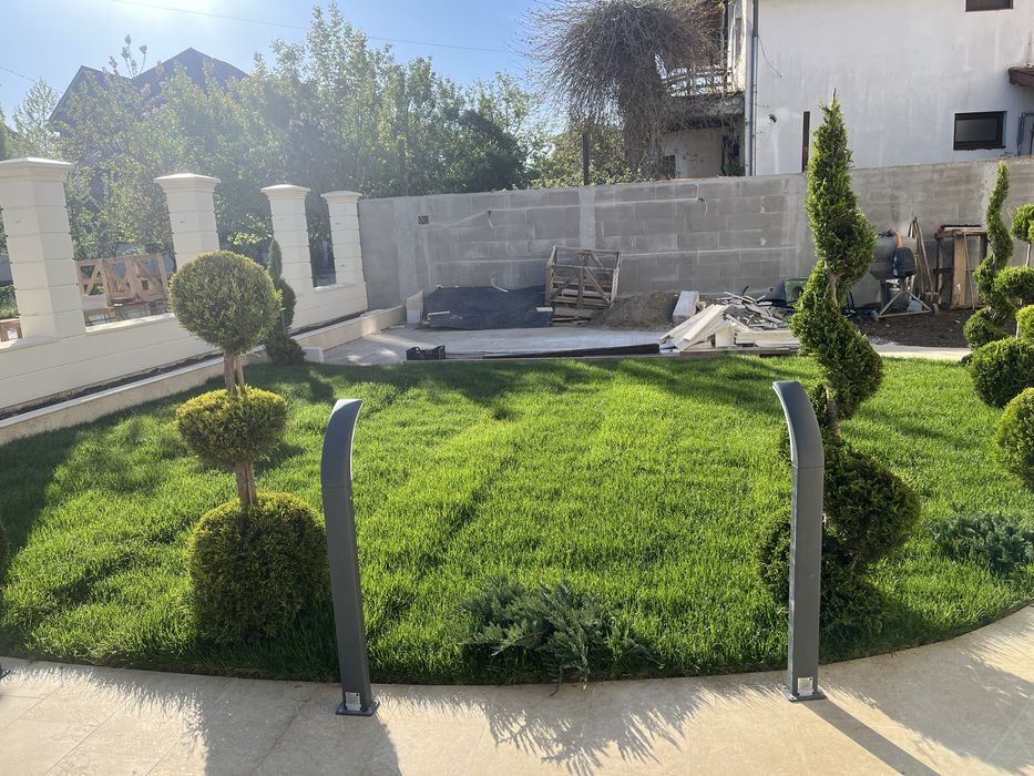 Gazon rulou cu sistem de irigatii