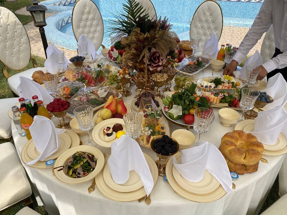 Prokat stol stul idish tovoq xizmati [To'liq konpilekt]