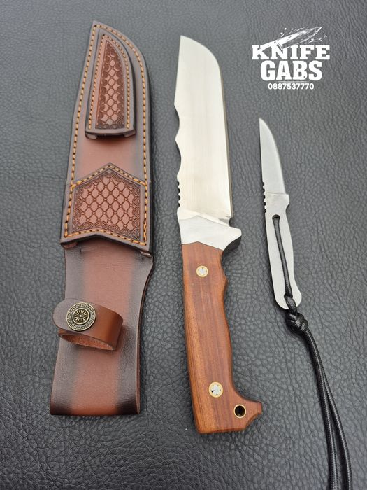 Уникален комплект от два ножа-масивен и компактен  в една кания,LN437