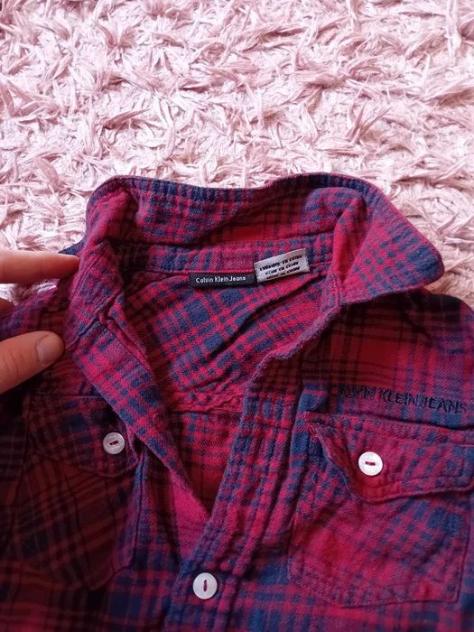 Оригинална бебешка риза Calvin Klein - размер 86