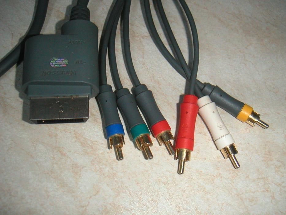 Cablu Component AV/HD cu 6 RCA Xbox 360 si Xbox Slim