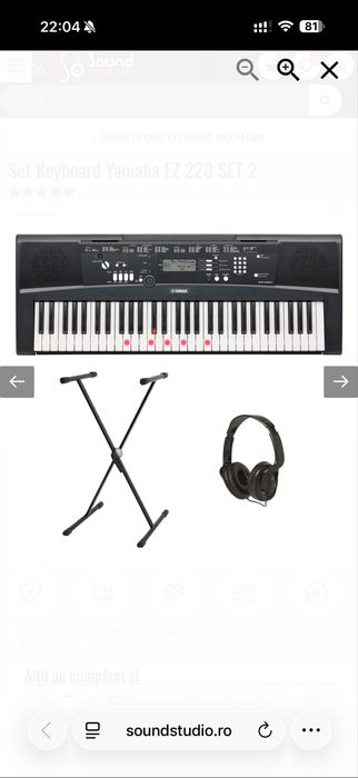 Set Yamaha EZ 220 - folosit extrem de putin