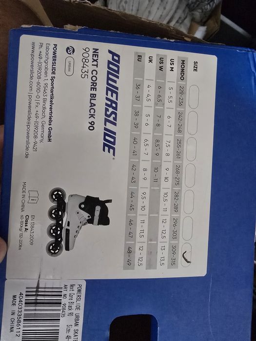 ролери Powerslide Next Core Black 90 48-49