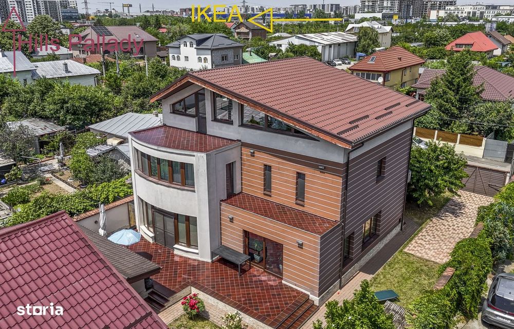 Vila moderna P+1+M Th. Pallady-Ikea-Hills*Catelu*285 mp utili*534mp te
