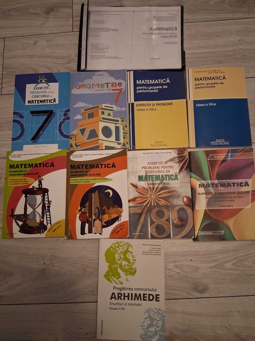Culegeri matematica olimpiada clasa 7-8 pregatire intensa