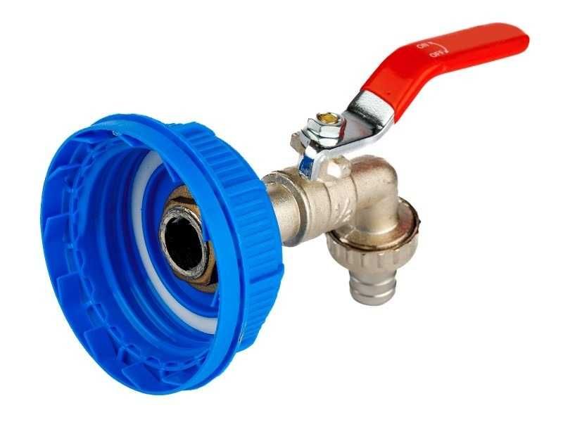 Капачка с метален кран за туба бидон ibc контейнер 1/2“ ф51mm Carmotion