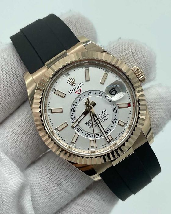 rolex sky-dwller 42mm rubber