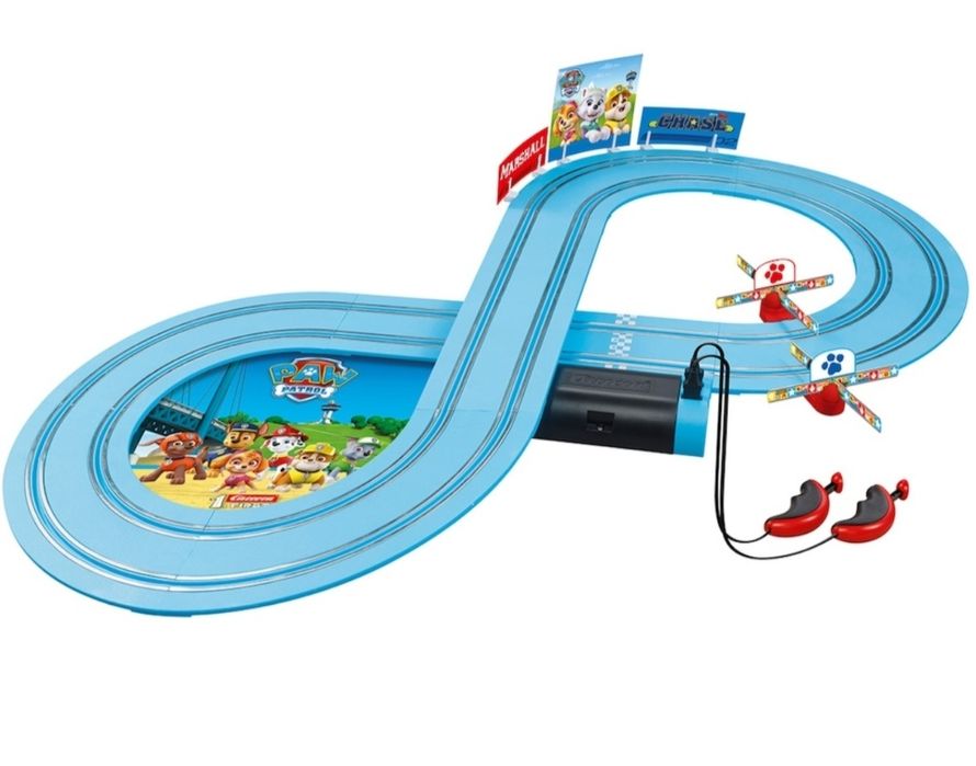 Set pista de joaca Carrera Paw Patrol - Chase si Marshall, 2.4 m