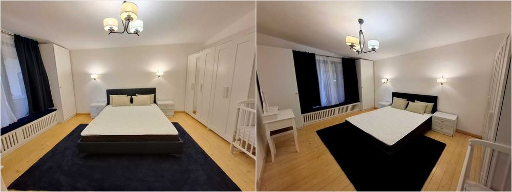 Proprietar, închiriez apartament 3 camere, curte personală, foișor, mobilat. Termen lung!