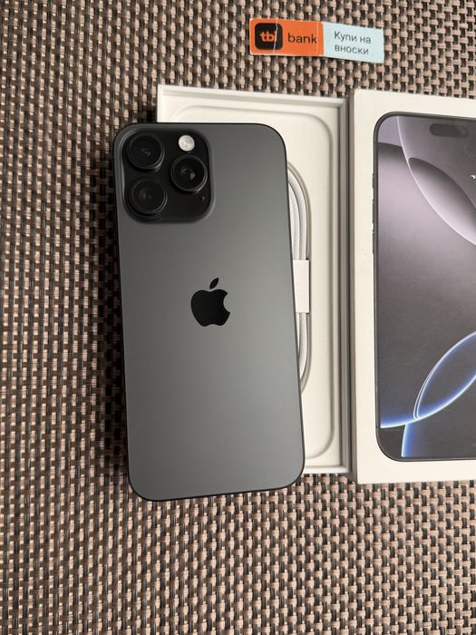 НОВ! 256Gb*ЛИЗИНГ* iPhone 16 Pro Max Blac Titanium  100% БАТЕРИЯ