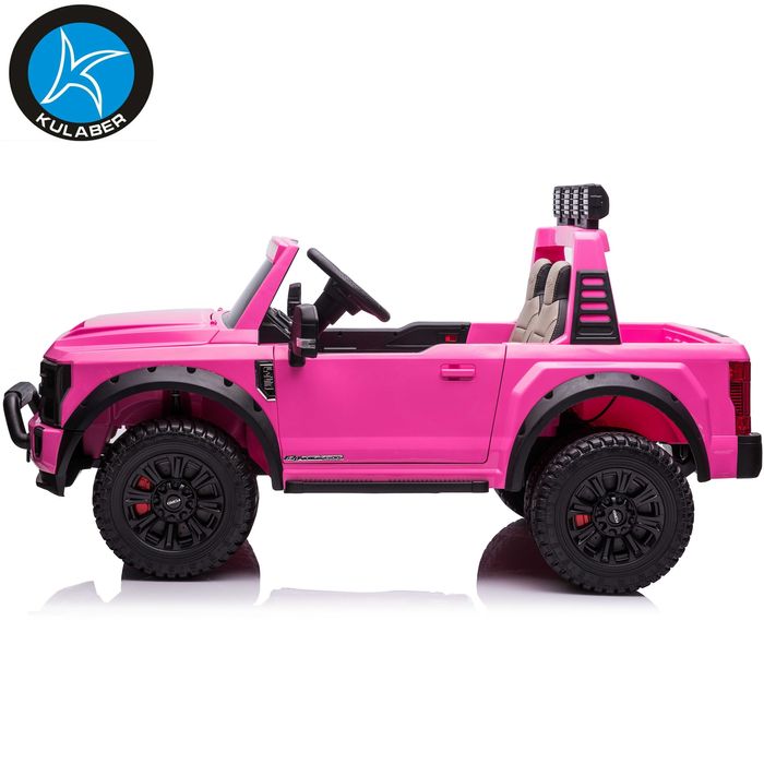 Masinuta electrica pentru copii Ford Super Duty F450, 4x4, 180W #Roz