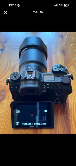 Kit Nikon Z6 (Full Frame) + Obiectiv 50mm f/1.8 S + Încărcător + Card 64GB