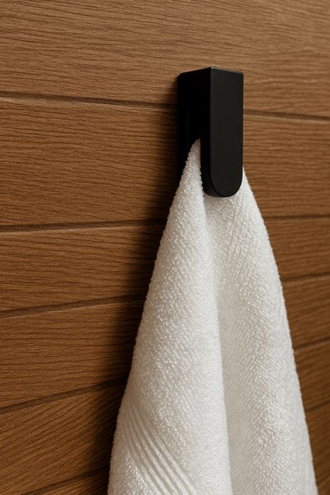 Suport pentru prosoape set 2 bucati. Alb sau negru, la alegere