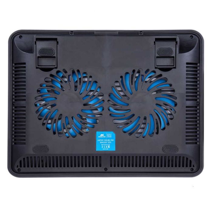 ^ Охлаждающая подставка для ноутбуков RIVACASE 5555 silver 15.6"