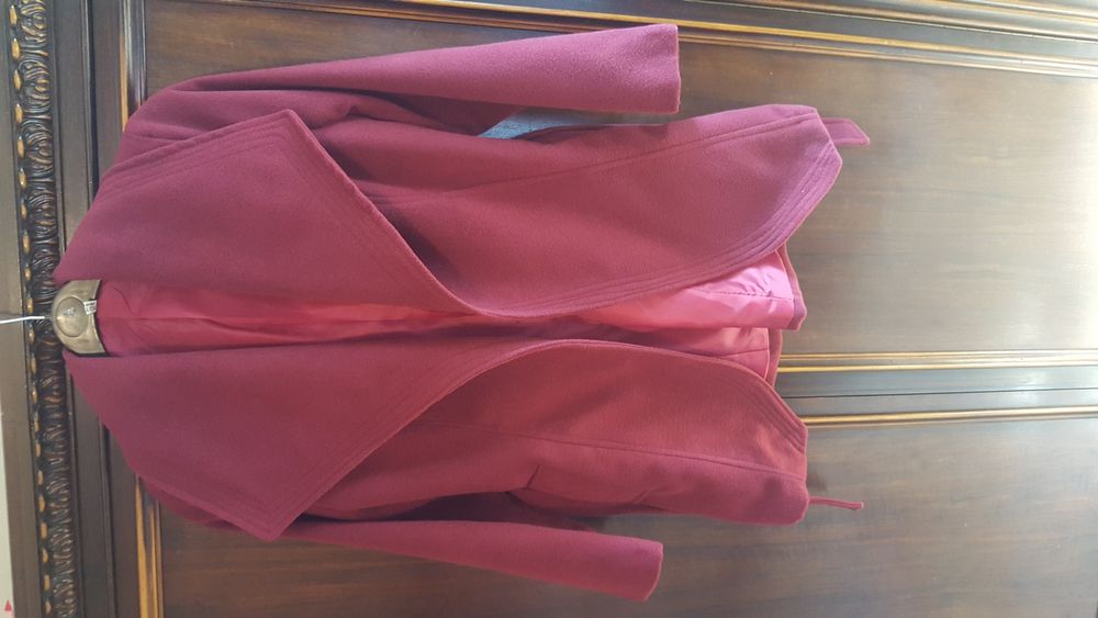 Palton dama visiniu marimea 38