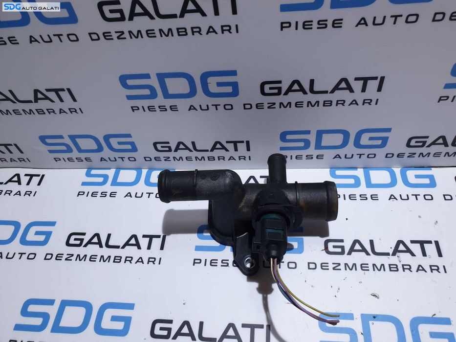 Corp Carcasa Termostat cu Senzor Senzori Temperatura Lichid Racire Apa Audi A3 8L 1.8 T APY AMK AUL BAM  1997 - 2003 Cod 06A121133J[S0352]