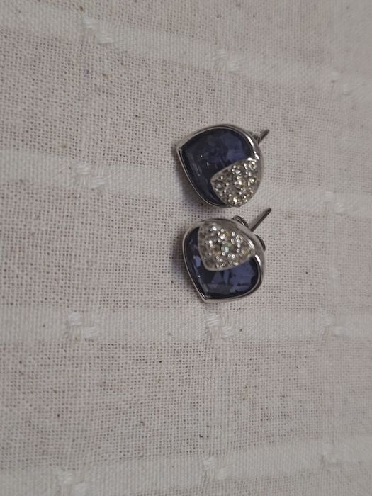 Brătără Pandora originala, charmuri argint, cercei cu cristale Swarovs