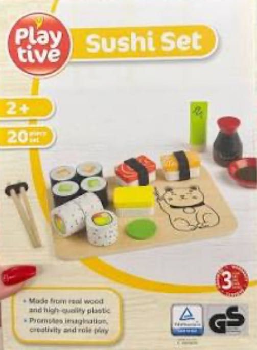 Дървена играчка Sushi set