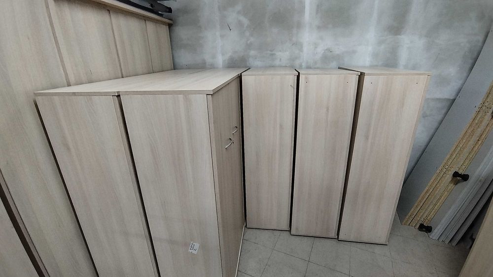 Офис шкаф - двукрил гардероб с рафтове 80/142/40 - 4 рафта