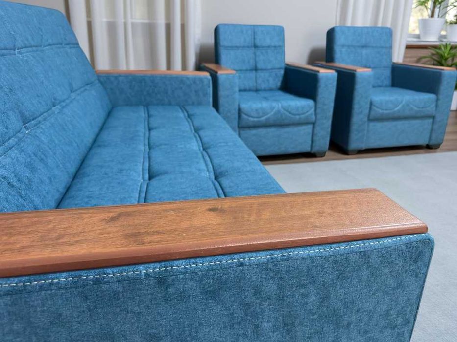 Диван «тройка» с креслами, раскладной, Divan kreslo troyka yotadigan