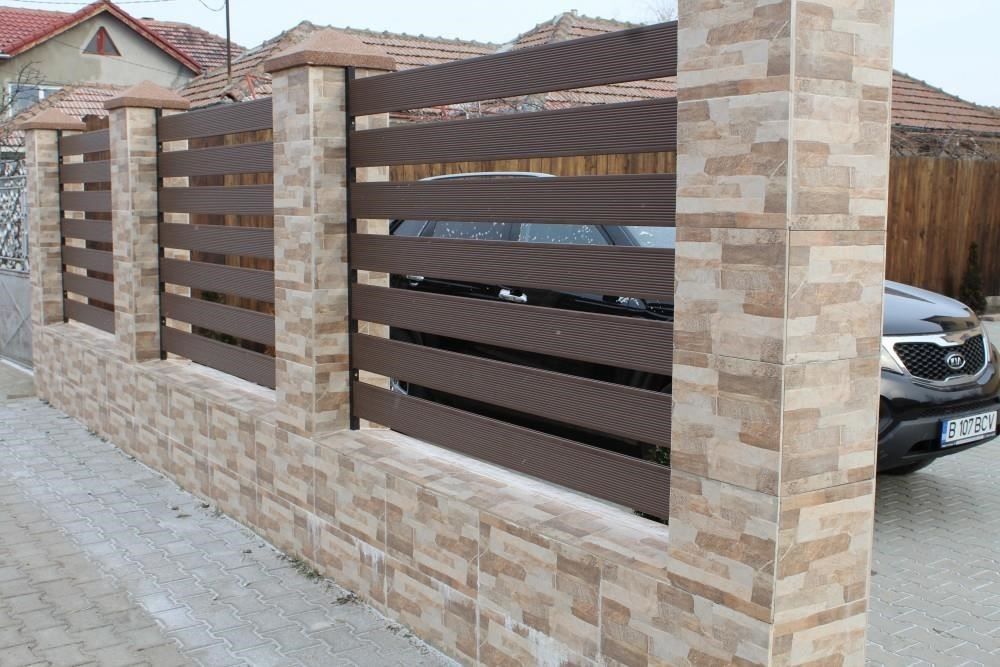 Construim garduri si porti din sipca metalica, panouri stil jaluzele,