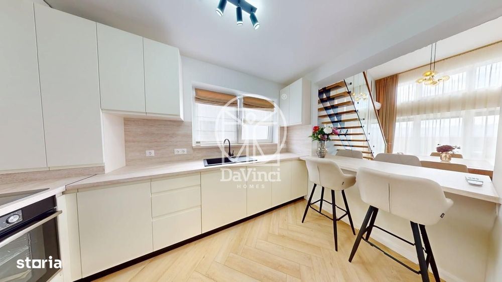 Penthouse 5 camere, intabulat, mobilat complet (38L-Mo-ap.9)