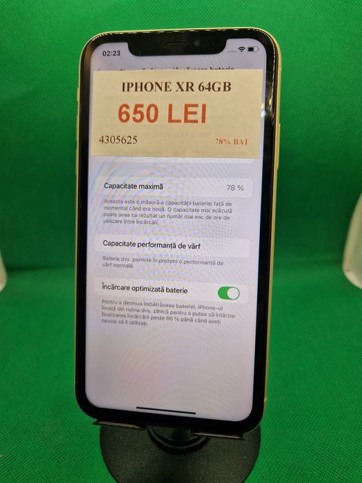 Iphone xr 64gb 78% bat•Amanet Lazar Crangasi•43056