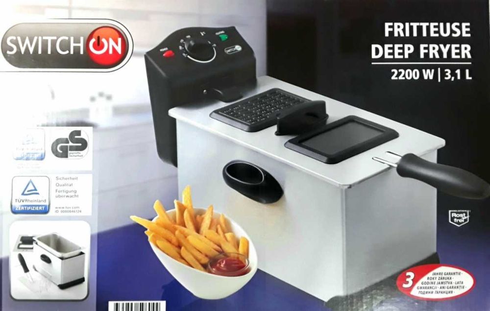 FRITEUZA SWITCHON INOX Germania 3,1 L , 2200 W NOUĂ - 170 LEI