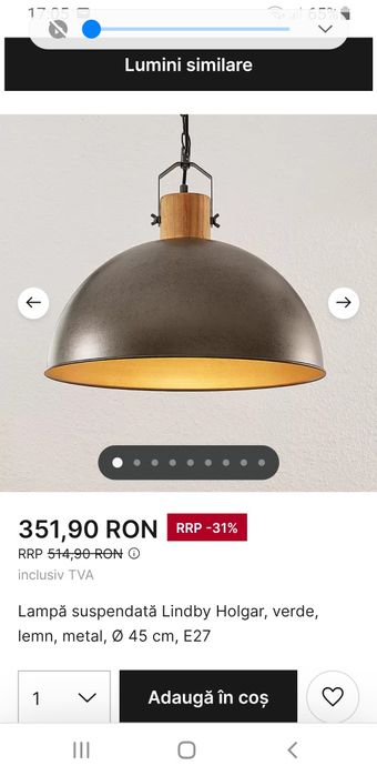 Lustra pendul bar sau insula