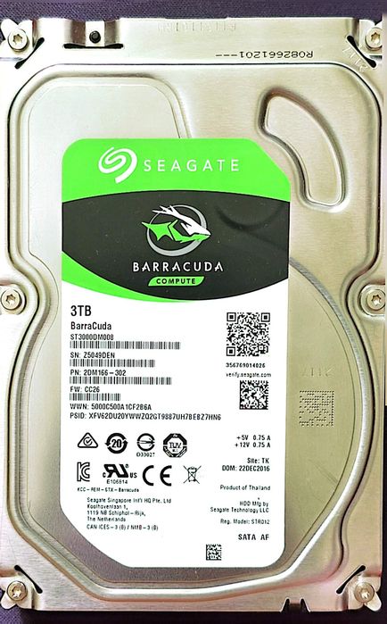 Seagate BarraCuda 3 тб сатылады.
