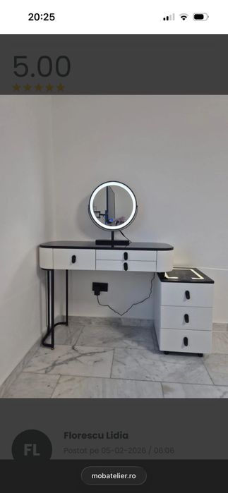 Masa de machiaj mai multe detalii la telefon