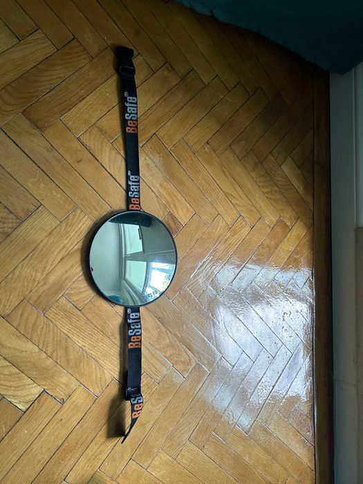 Oglindă siguranță bebe pentru mașină, montaj tetieră