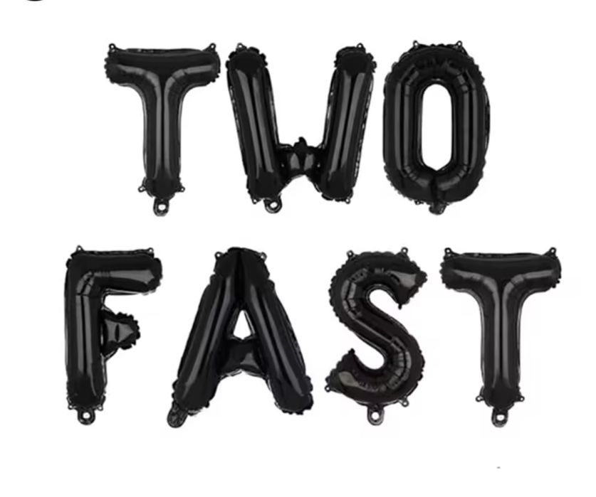 Украса за втори рожден ден на момченце Two fast