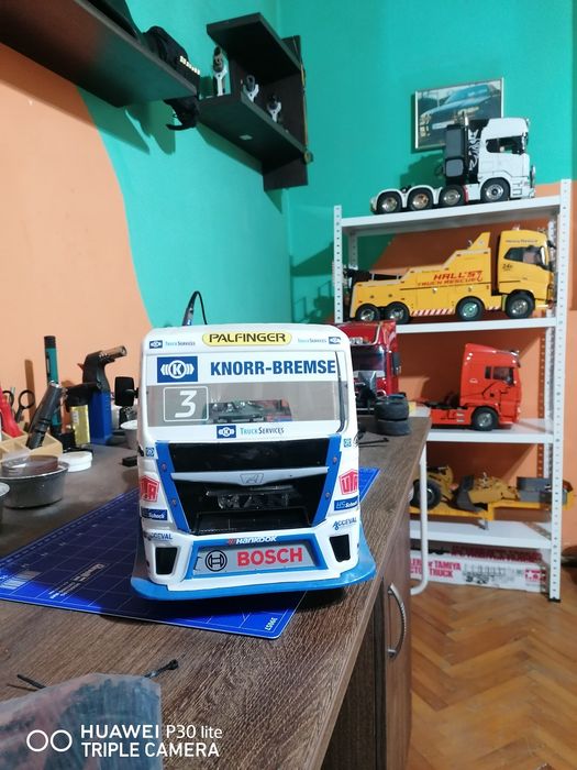 Vand automodel tamiya MAN HAHNRACING.