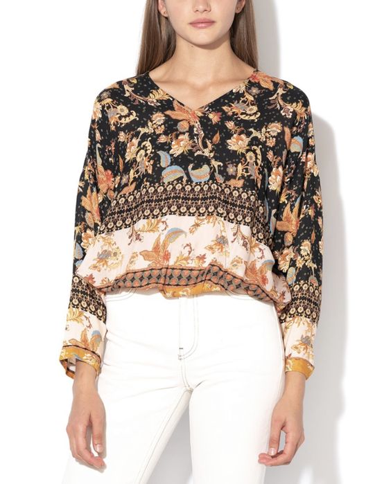 Bluza casual lejera Desigual, vascoza 100%, marimea L.