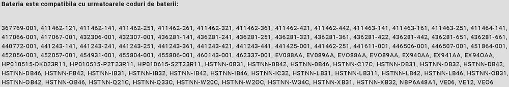 Baterie laptop HP originala seria HSTNN-IB42