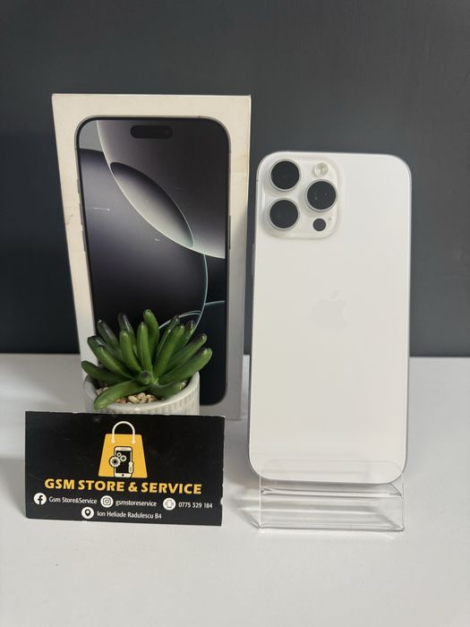 Iphone 16 Pro Max 512Gb White Titanium Nou 2 Ani Garantie Gsm Store&Se