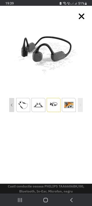 Căști Philips TAA6606,negru