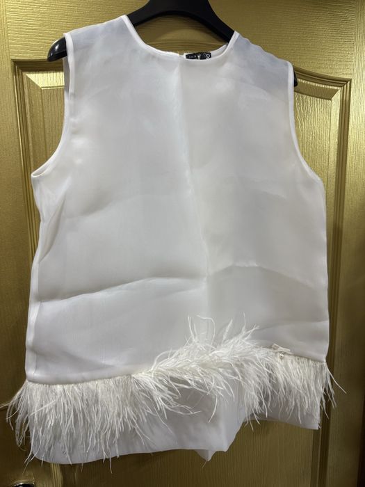 Нарядная кофточка из шифона . Италия .на втором фото с рукавом такая .