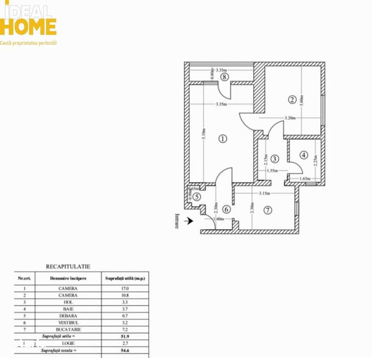 Apartament 2 Camere Decomandat Tudor Vladimirescu