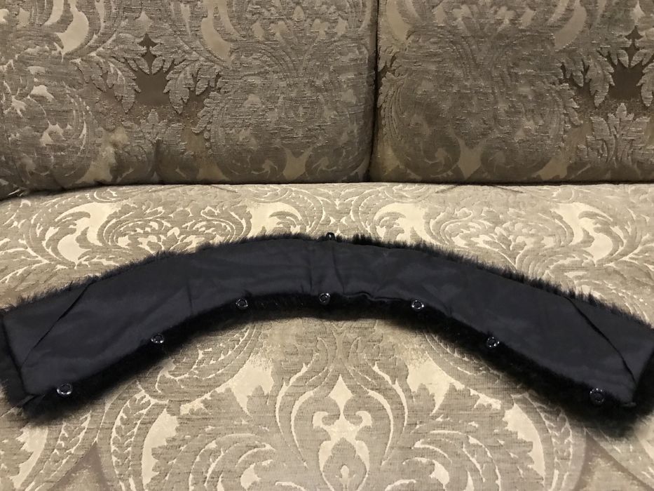 Воротник меховой норка черный