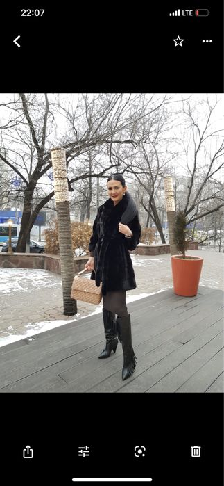 Шуба  blaсkglama черная новая