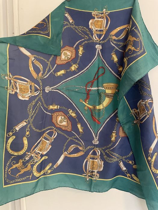 Копринен шал Carven Paris винтидж