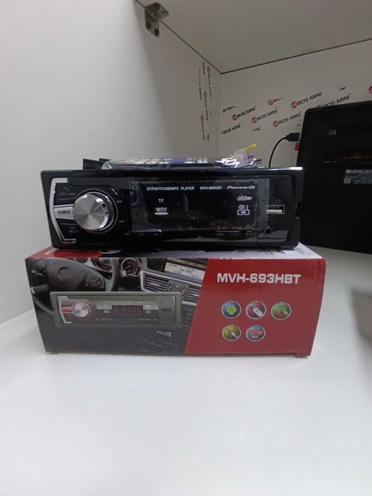 Pioneer Radio Fleshka Avtomobil Magnitafon – USB, Bluetooth, AUX,