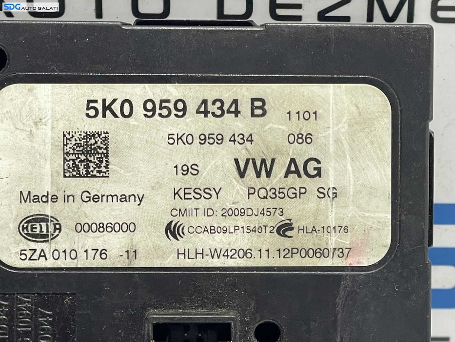 Unitate Modul Calculator Keyless Entry Audi Q3 2011 - 2018 Cod 5K0959434B [L3439]