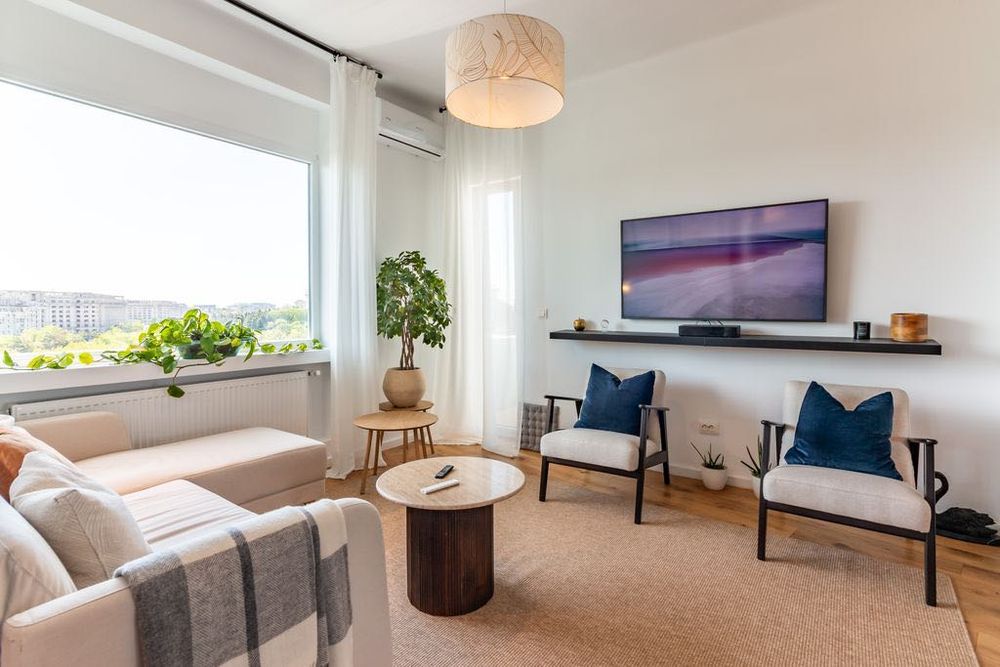 Apartament tip penthouse - 4 camere 125 mp - Vedere Casa Poporului, lângă Cișmigiu, mobilat premium