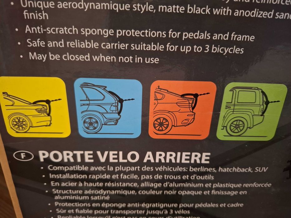 Багажник за три колела на автомобил  NORDRIVE CYCLUS 3