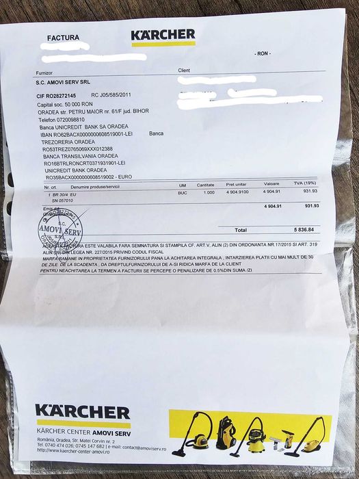 Masina de frecat aspirat spalat pardoseli Karcher BR 30/4 C