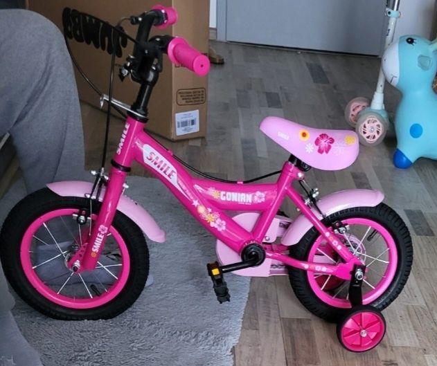 Bicicleta 12"  pt fetițe 2-4 ani