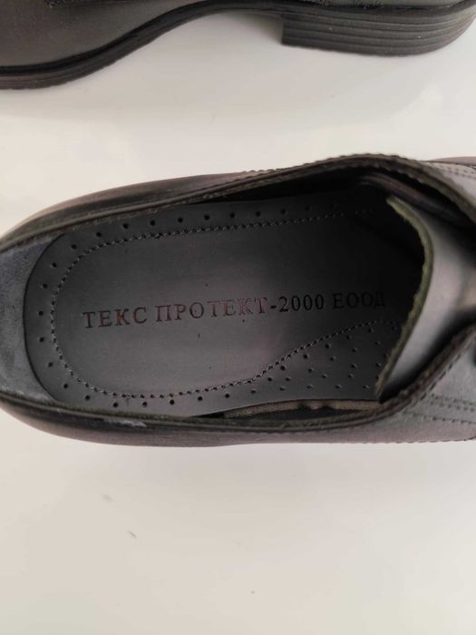 2 чифта нови мъжки черни обувки от естествена кожа №41 и 42